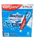 Colgate Maxfresh Toothpaste With Mini Breath Strips 4 Pack Cool Mint 7.3 Oz. Fixed Price $12.00.