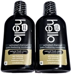 2 Pack Hello Naturally Friendly Activated Charcoal Mouthwash Freshning 16oz. Fixed Price $25.99.