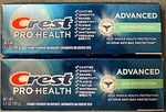 2 Pack Crest Pro-health Advanced Gum Protection Fluoride Toothpaste 3.5 Oz Each. Fixed Price $10.95.
