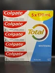 Colgate Total Whitening 170 Ml Toothpaste - Pack Of 5. Fixed Price $19.99.