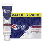 Crest 3d White Advanced Glamorous Teeth Whitening Toothpaste, 3.3 Oz, Pack. Fixed Price $19.99.