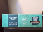 Brush Buddies Naturally Derived Toothpaste Anti-plaque + Whitening, Peppermint. Fixed Price $14.95.
