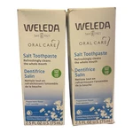 Weleda Salt Toothpaste Peppermint Flavor 2.5 Fl Oz Fluoride-free Oral Care Pack2. Fixed Price $18.99.