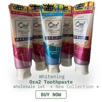 5 Lots X Sunstar Ora2 Toothpaste Whitening Fluoride Free Peach Leaf Mint 130g. Fixed Price $31.99.