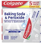 Colgate Baking Soda & Peroxide Whitening Toothpaste Brisk Mint 5 Pk 8oz Tubes. Fixed Price $19.99.