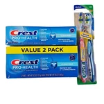 2 Crest 3d White Brilliance Toothpastes 3oz Free Ultra Soft Toothbrush. Fixed Price $16.00.
