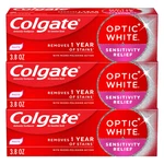 Colgate Optic White Sensitivity Relief Teeth Whitening Toothpaste 3 Pack. Fixed Price $34.41.