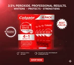 Colgate Optic White Platinum Toothpaste 3.5% Hydrogen Peroxide 4.1 Oz X 4 Pack. Fixed Price $26.99.