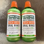 2 Pack - Therabreath Fresh Breath Mouthwash, Mild Mint, Alcohol-free, 33.8 Fl Oz. Fixed Price $29.97.
