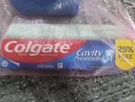 Colgate Cavity Protection Regular Fluoride Toothpaste, 5 Oz + 3 Toothbrushes. Fixed Price $4.08.