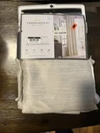 Threshold Blackout Curtain Panel 52 X 95 Ivory Faux Silk Rod Pocket & Back Tabs. Fixed Price $21.21.