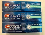 Crest Pro-health Advanced Gum Protection Toothpaste 5.1 Oz, 3 Count. Fixed Price $16.99.