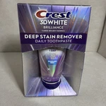 Crest 3d White Brilliance Deep Stain Remover Daily Toothpaste Dazzling Mint 5/27. Fixed Price $10.00.