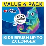 Crest Advanced Kid's Color Change Fluoride Toothpaste, Bubblegum (4.2 Oz, 4 Pk). Fixed Price $28.99.