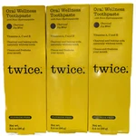3x Twice Oral Wellness Toothpaste 3.4oz Charcoal Icy Mint Fresh Whitening New. Fixed Price $19.97.