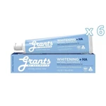6 X Grants Whitening Natural Toothpaste + Ha 110g Fluoride Free. Fixed Price $30.12.