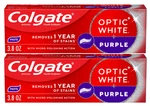Colgate Optic White Purple Teeth Whitening Fresh Mint Toothpaste 4.2oz-pack Of 2. Fixed Price $14.95.