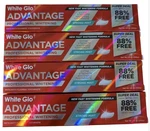 4x White Glo Advantage Professional Whitening Strong Mint Toothpaste. Fixed Price $21.28.