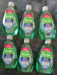 Lot Of 6 Crest Scope Outlast Mouthwash, Fresh Mint, 100ml 3.3oz Air Travel Size. Fixed Price $24.51.