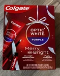 Colgate Optic White Overnight Whitening Pen + Purple Toothpaste Set Exp 12/26. Fixed Price $17.95.