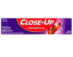 Close-up Anticavity Fluoride Toothpaste, Freshening Cinnamon Burst Red Gel, 6.... Fixed Price $18.00.