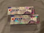 2 Crest 3d White Brilliance Vibrant Peppermint Fluoride Toothpaste 4.6 Oz. Fixed Price $14.99.
