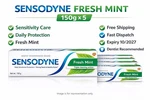 Sensodyne Fresh Mint Toothpaste 150g X5 Sensitivity Care Free Shipping. Fixed Price $38.44.
