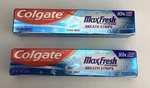 Qty 2 Colgate Max Fresh W Whitening Breath Strips Toothpaste Cool Mint Free Ship. Fixed Price $9.98.