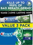 Crest Plus Scope Outlast Complete Whitening Toothpaste, 5.2 Oz (3 Pack). Fixed Price $12.99.