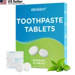 Genkent Toothpaste Tablets, Fluoride & Plastic 1 Count (pack Of 60), White. Fixed Price $9.66.