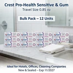 Crest Pro-health Sensitive & Gum Travel Size Toothpaste 0.85oz 12 Pack Bulk. Fixed Price $7.99.