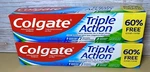 (2 Pack) Colgate Triple Action -original Mint Toothpaste - 4 Oz. Ea.. Fixed Price $10.69.