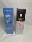 2- V-white Toothpaste Photocatalyst Organic Foam Kids Low Fluoride Whitening. Fixed Price $14.84.