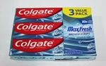 Colgate Max Fresh Whitening Toothpaste With Mini Strips, Cool Mint 3 Pack. Fixed Price $15.50.