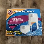Mentadent Toothpaste 2 Refills (5.25+5.25 Oz) Advanced Whitening Plus Base New. Fixed Price $75.00.
