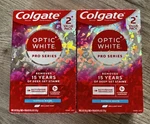 Colgate Optic White Pro Series Express Toothpaste 3oz Exp 4/27 2pk Lot 2. Fixed Price $28.95.