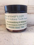 Green Chai Tea Remineralizing Clay Whitening Tooth Powder Natural Healthy Gums. Fixed Price $28.99.