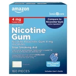 Amazon Basic Care Coated Nicotine Polacrilex 160 Count(pack Of 1), Ice Mint. Fixed Price $55.82.