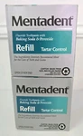 2 Mentadent Tartar Control Toothpaste Refill Packs New Old Stock 10.4 Oz Total. Fixed Price $45.00.