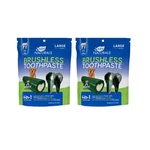 Ark Naturals Brushless Toothpaste Dental Chews Large 18 Oz (2 Pack). Fixed Price $29.99.