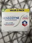 3 Pk Sensodyne Toothpaste Sensitivity & Gum Mint 3.4oz Each Exp 9/2025. Fixed Price $22.99.