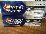 Lot Of 2 Crest 3d White Advanced Charcoal. Fixed Price $5.99.
