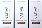3 Pack Native Facial Care Moisturizing Lotion Coconut & Niacinamide 1.7oz. Fixed Price $35.99.