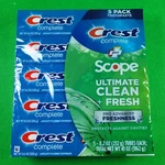 Crest Complete Plus Scope Ultimate Clean Toothpaste 5 Pack 8.2 Oz Each Exp 09/28. Fixed Price $29.95.