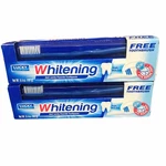 2 Lucky Fluoride Toothpaste With Toothbrush (super Soft) Adult Whitening 6.4 Oz. Fixed Price $12.99.