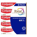 Colgate Total Advanced Whitening Toothpaste Mint 6.4 Oz 5 Pack Teeth. Fixed Price $33.99.