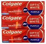 Colgate Optic White Purple Fresh Mint Toothpaste 4.2 Oz Lot Of 3 Discontinued. Fixed Price $16.14.