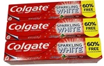 Colgate Sparkling White Cinnamint Toothpaste 4.0 Oz 3 Pack Anticavity Fluoride. Fixed Price $12.59.
