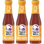 Taco Bell 3 Pack Mild Sauce 7.5 Oz Glass Bottles Fajita Mexican Food Condiment. Fixed Price $19.79.