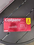2 Pack Colgate Optic White Toothpaste Stain Fighter Clean Mint, 6 Oz Ea,. Fixed Price $9.98.